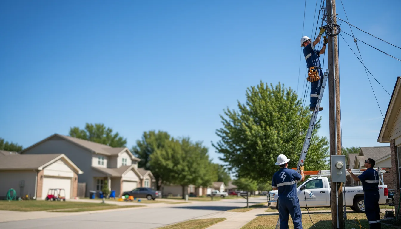 Residential electrician providing installation services in Waddy, KY
